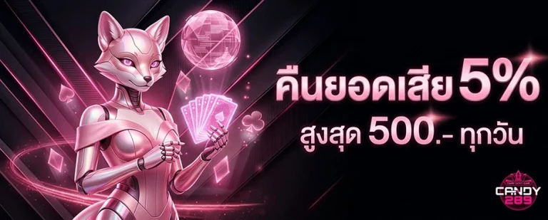 candy289 คืนยอดเสีย 5%